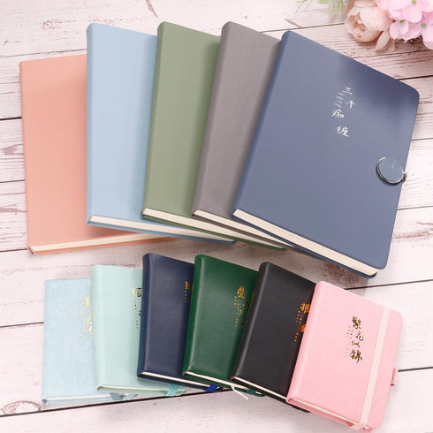 PATIKIL A7 Pocket Notebook, 2 Pack, 100 Sheets, 80 GSM Thick Lined Paper, Dark Green Mini Memo Pads
