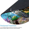 Sea Turtle Lonely Swim Oil Painting Mousepad, Custom Round Mouse Pad 7.9 x 7.9 x 0.12 Inch