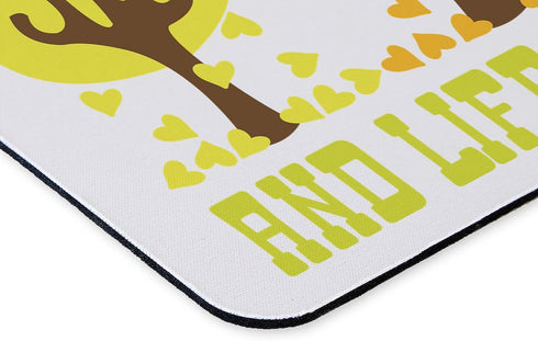 CafePress Life Goes On Mousepad - Non-Slip Rubber Gaming Pad