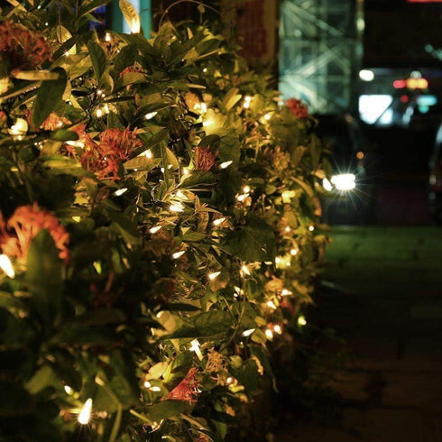 200 8 Set Christmas Lights with Timer - Battery Operated Outdoor String Lights LED Modes Clear Mini Lights for Wedding