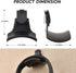 onsogi (1 Pack) Fabric Wall Headphone Stand for Office, Cubicle Headphone Holder for Work Decor, Space-Saving Hanger