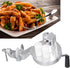 Macaroni Maker, Silver Stainless Steel Manual Hand Cranking Noodles Pressing Machine, Kitchen Restaurant Portable