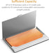 Leinuosen 6 Pieces Aluminum Business Name Card Holder Case - Metal Credit ID Pocket for Men and Women