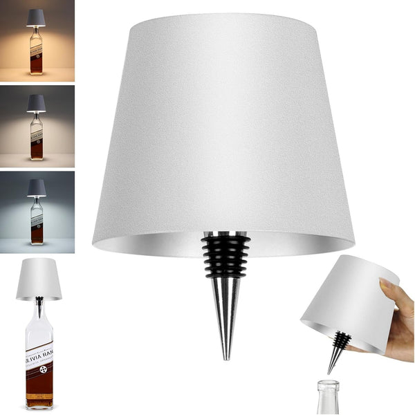 Wireless Bottle Lamp,2025 New 3 Color Rechargeable Wine Bottle Lights for Bars