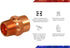 Supply Giant DDNA0120-5 Male Adapter, Reducing Fitting Sweat x MIP Connections, 1/2 X 1/4, Copper
