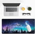 Extended Gaming Mouse Pad, XL Large Desk Pad, Stitched Edges, 3mm Thick Non-Slip Rubber Base, 31.5 X 11.8 Inch