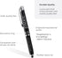 Inkstone Albert Einstein Inspirational Quote Penlight - Engraved Pen with Stylus Light and Writing Tip