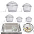 5 Pcs Ultrasonic Cleaner Baskets, 304 Stainless Steel for Jewelry Cleaning