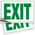 iSYFIX Exit Signs Stickers, 2 Pack, 10x7 Inch, Premium Self-Adhesive Vinyl for Indoor and Outdoor