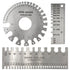 3Pcs Stainless Steel Dual Sided Wire Gauge, Thickness Measurement Tool for Welding and Accessories