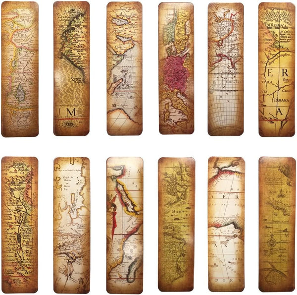Vintage Style Bookmarks, 30PCS (The Secret of Map) for Women, Men, Teens