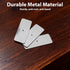 USCAUK 20 2.95x1.1in Pcs Adhesive Metal Plates for Magnetic Mounts, Rectangular Iron Strips with Adhesive Backing