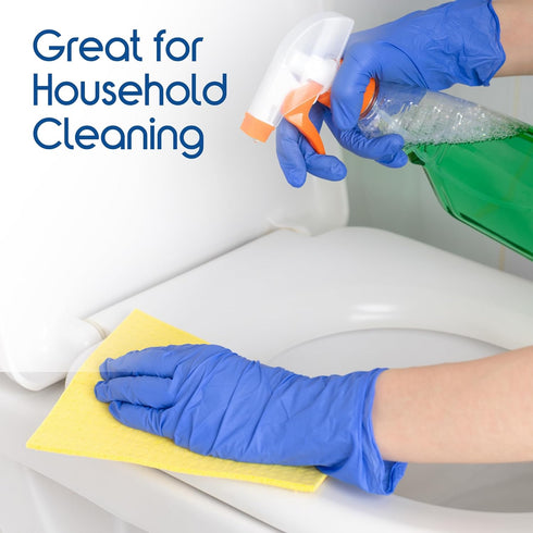 4.5 Inspire Cobalt Blue Nitrile Disposable Gloves | Nitrile Safety Medical Exam Cooking Cleaning Disposable Gloves