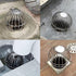 Baitaihem 304 Stainless Steel Drain Outdoor Roof Anti-Blocking Line Cap Drain Cover, Gutter Protector Cleaner Tool, 2