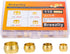 110PCS Brass Compression Fitting Assortment Kit, Tube OD (1/4" 5/16" 3/8" 1/2") Ferrules