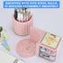 LETURE Rotating Office Desk Organizers with 2 Drawer, Pencil Pen Marker Holder for Desktop Storage Organizers and