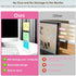 DBYANAN 2PCS Removable Monitor Memo Board Sticky Note Holder for Computer Screen Clear Message Board for Office Desk