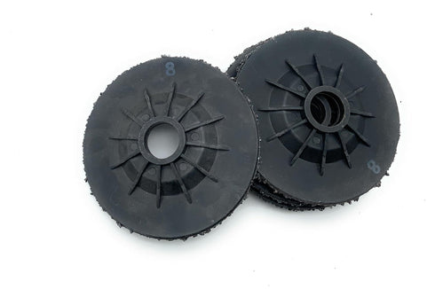 SIGNI 5 Pack SiC Plastic Back Grinding Wheel for Granite/Marble/Concrete and Glasses, 4.5 INCH, 8 GRIT