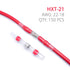 Wirefy 150 PCS Solder Seal Wire Connectors, Heat Shrink Solder Butt Connectors, Waterproof Solder Sleeves, Red 22-18 AWG