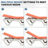 2Pcs 4-Gear uxcell Adjustable Lifting Bracket, Adjustable Angle Hinge Lift Rod Mechanism for Sofa Bed Massage Table