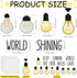 Karenhi 108 Pcs Back to School Light Bulb Bulletin Board Decoration Cutouts Set with Motivational Border