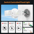 28W 3000LM 2 5500K IP65 LEPOWER LED Security Flood Light Outdoor, Switch Controlled Aluminum Security Light, Adjustable