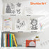 Shuttle Art Retractable Pastel Shifting Gel Ink Pens, 15 Pack Black Ink Pens, Cute 0.5mm Fine Point for Writing