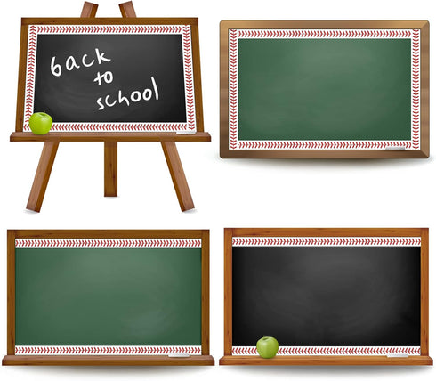 Whaline 32.8ft Baseball Bulletin Board Borders, Sport Theme Die-Cut Trim, Baseball Patterned for School Classroom Office
