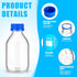 Irenare 8 Pieces Media Storage Bottles Borosilicate Storage Glass Bottle Scientific Round Graduated Media Bottle (500