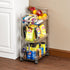 Yieach 3 Clear Tier Rolling Utility Cart with Wheels,Modern Bedside Cart for Baby Essentials,Nursery,Diaper Caddy,Baby