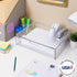 STORi STAX Clear Plastic Stackable Organizer Drawer, 12.5-Inches Wide for Office Desk Accessories and Letter-Size Paper