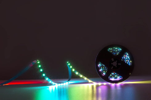 SVFISHKK WS2812B 5050 60Pixels/m 300Pixels DC5V (16.4FT 300led IP30, LED Strip SMD Individual Addressable RGB Pixel