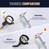 ARCORA Black and Gold Towel Hooks, SUS 304 Stainless Steel Double Wall Hooks for Bathroom, Heavy Duty Robe Hooks