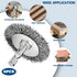 6 3 Inch 1/4-Inch Pieces Wire Brushes for Drill, Abrasive Wire Brush Kit with Hex Shank for Rust Removal, Polishing