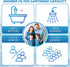 Shimmering 1-Pack High Output Shower Filter Replacement Cartridge Bath Water Filter Element Reduces Chlorine, Restores