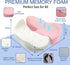 Tailbone X Large Memory Foam Seat Cushion for Office Chair,for Back Support, Relief Sciatica & Coccyx Pain Relief