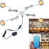 Smart LED Puck Lights with APP Control, Dimmable Cabinet Lighting with Bluetooth,