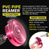 Premium PPR300 PVC Pipe Reamer 3 Inch, Aluminum Head - Plumbing Tool with 3/8-Inch Hex Shaft for PVC, ABS, CPVC