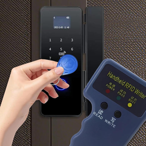 Vestamore 125Khz 5 5 4.5 2.8 1.2 Handheld Card Copier Duplicator Kit, Reader Writer, Includes Buttons and White Cards