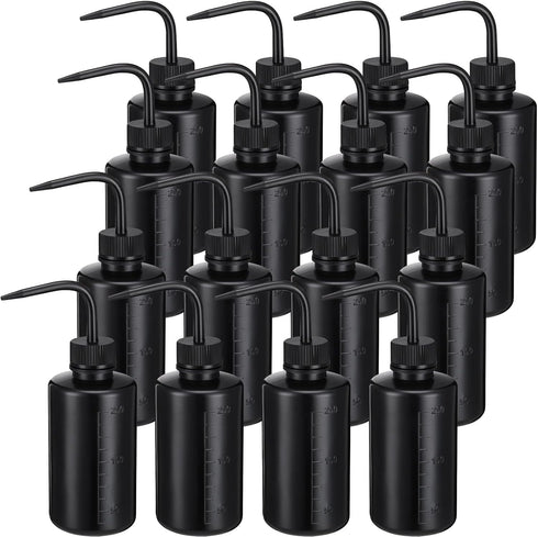 18 Pcs Tattoo Wash Bottle, 250 ml Plastic Squeeze Bottle for Cleaning Water Tools and Plant Irrigation