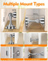 Door Stoppers, Magnetic Door Stop - Stainless Steel, 2 Pack with Double-Sided Adhesive Tape