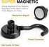 DIYMAG Magnetic Hooks for Hanging | 30lbs Heavy Duty Strong Magnets for Classroom Beach Kitchen Grills (10 Pack Black)