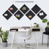 BXI Felt Bulletin Board - 12 x 12 x 3/8 Inches, 6 Pack Self-Adhesive Thick Pin Board for Home Office Decor