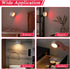 KSNALUX 360 2 Dimmable LED Red Light Therapy Lamp for Sleep Magnetic Rotating USB Rechargeable Night Light with Remote
