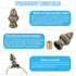 PATIKIL 36 20mm 4 Set x Lamp Finials Caps Knob, Solid Lamp Shade Top Decoration Screw Cap Nuts with Brass Reducing
