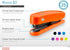Novus B2 Compact Stapler (Green) with 25 Sheet Capacity, Precision Staple Guide, 10 Year Warranty