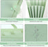 SKYDUE Expanding File Folder with 5 Pockets, Aesthetic Accordion File Organizer, Portable Document Organizer, Pea Green