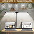 Dimmable 50 CHARYJOD LED Desk Lamp with USB Charging Port Bright, Lighting Modes Dual Swing Arm Architect Table Lamp
