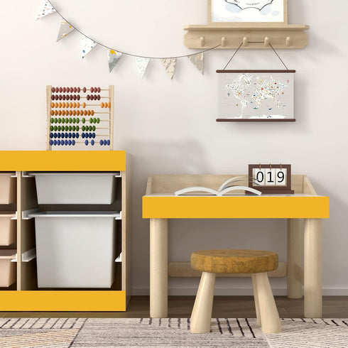 YENHOME Self Adhesive Yellow Bulletin Board Borders - 3"X590" Peel and Stick for Classroom Decor