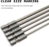 VICRAZEE Hex Head Allen Wrench Drill Bit Set, 1.27 1.5 2.0 2.5 3.0mm S2 Steel 1/4" Hex Shank (5-Pack)